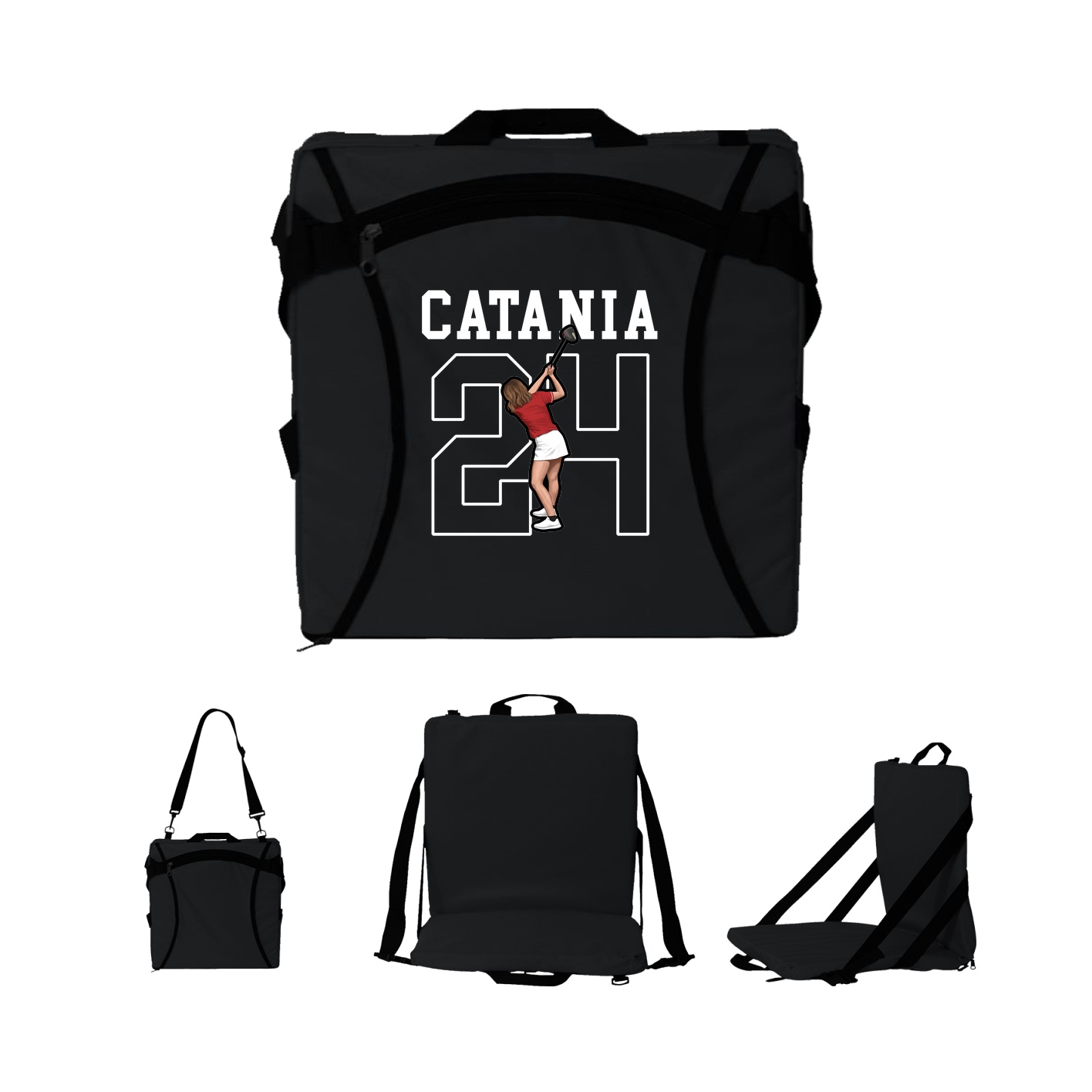 Folding Stadium Seat — Shirsey in Black