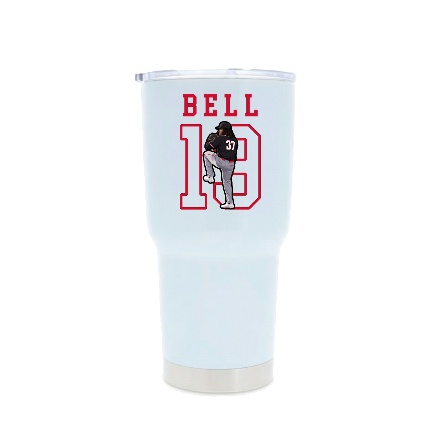 30oz Stainless Steel Tumbler — Shirsey in White