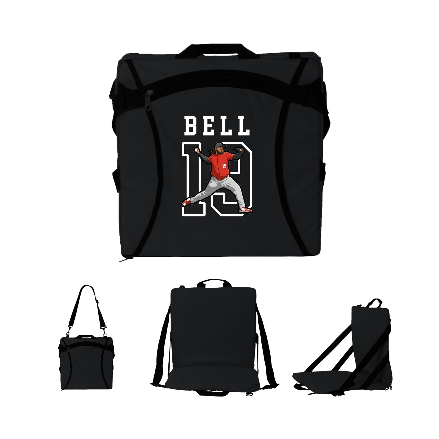 Folding Stadium Seat — Shirsey in Black