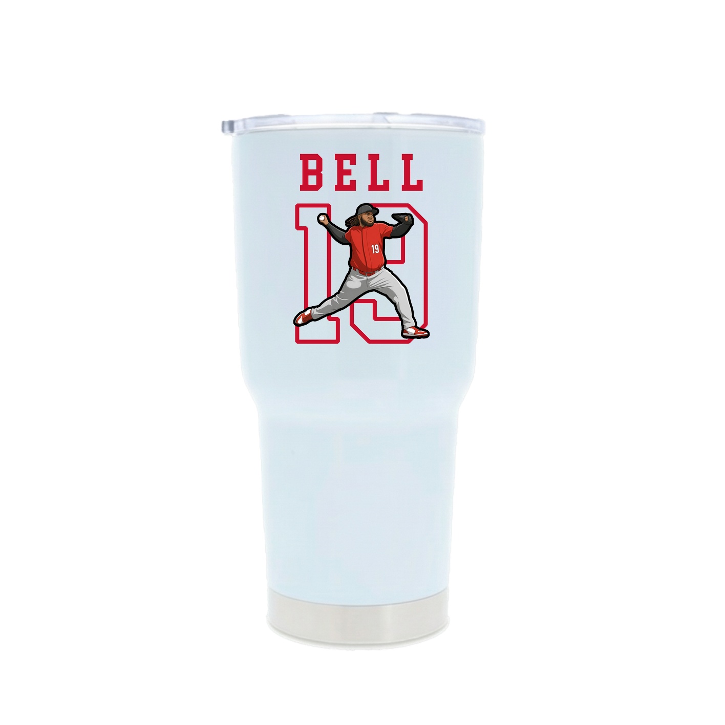 30oz Stainless Steel Tumbler — Shirsey in White