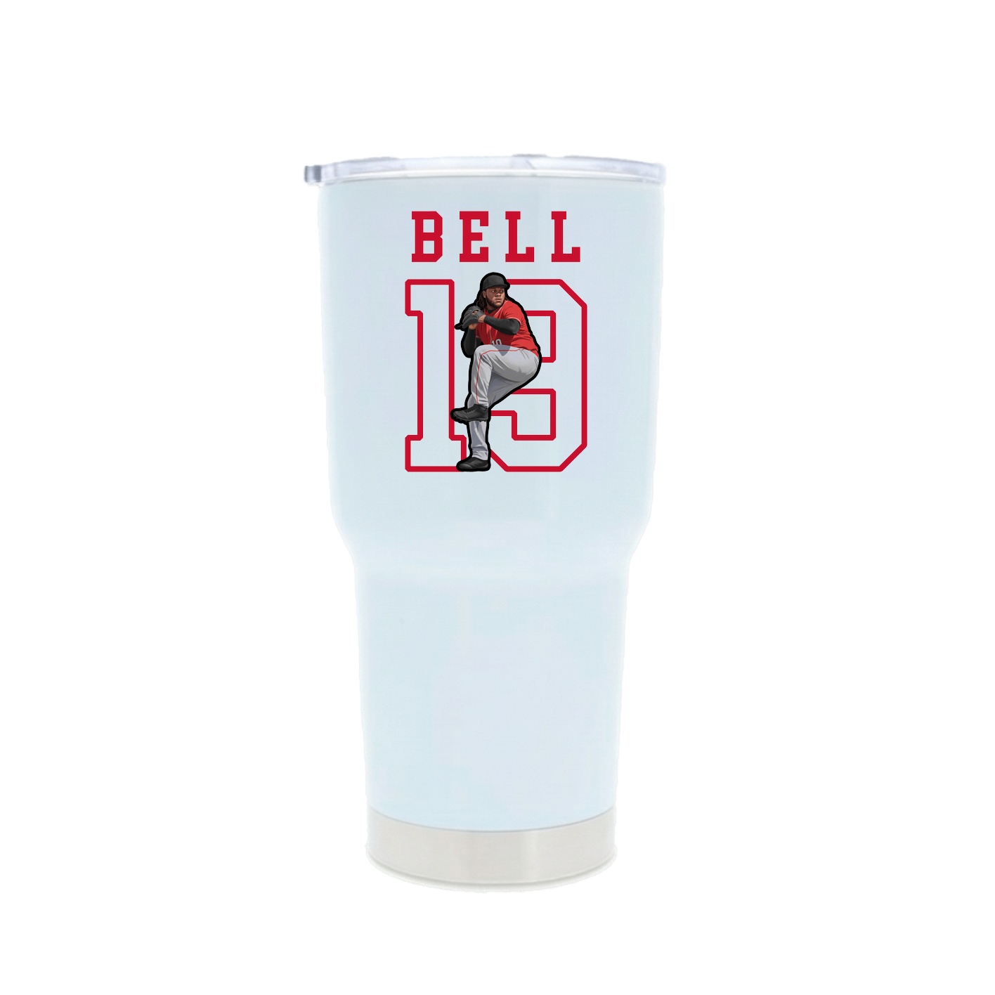 30oz Stainless Steel Tumbler — Shirsey in White