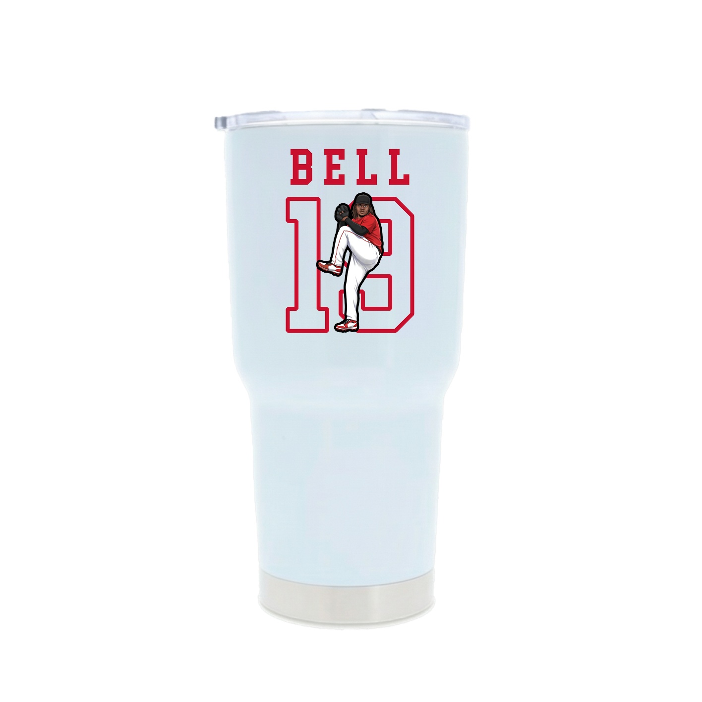 30oz Stainless Steel Tumbler — Shirsey in White