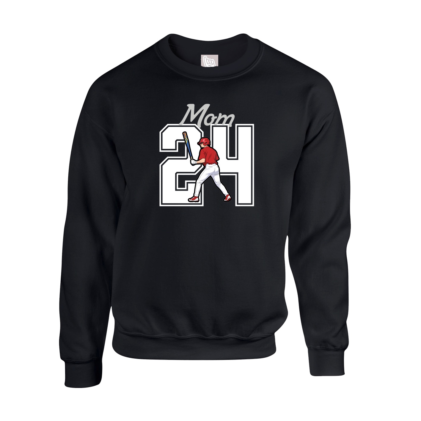 Fleece Crew — Mothers Day Shirsey in Black