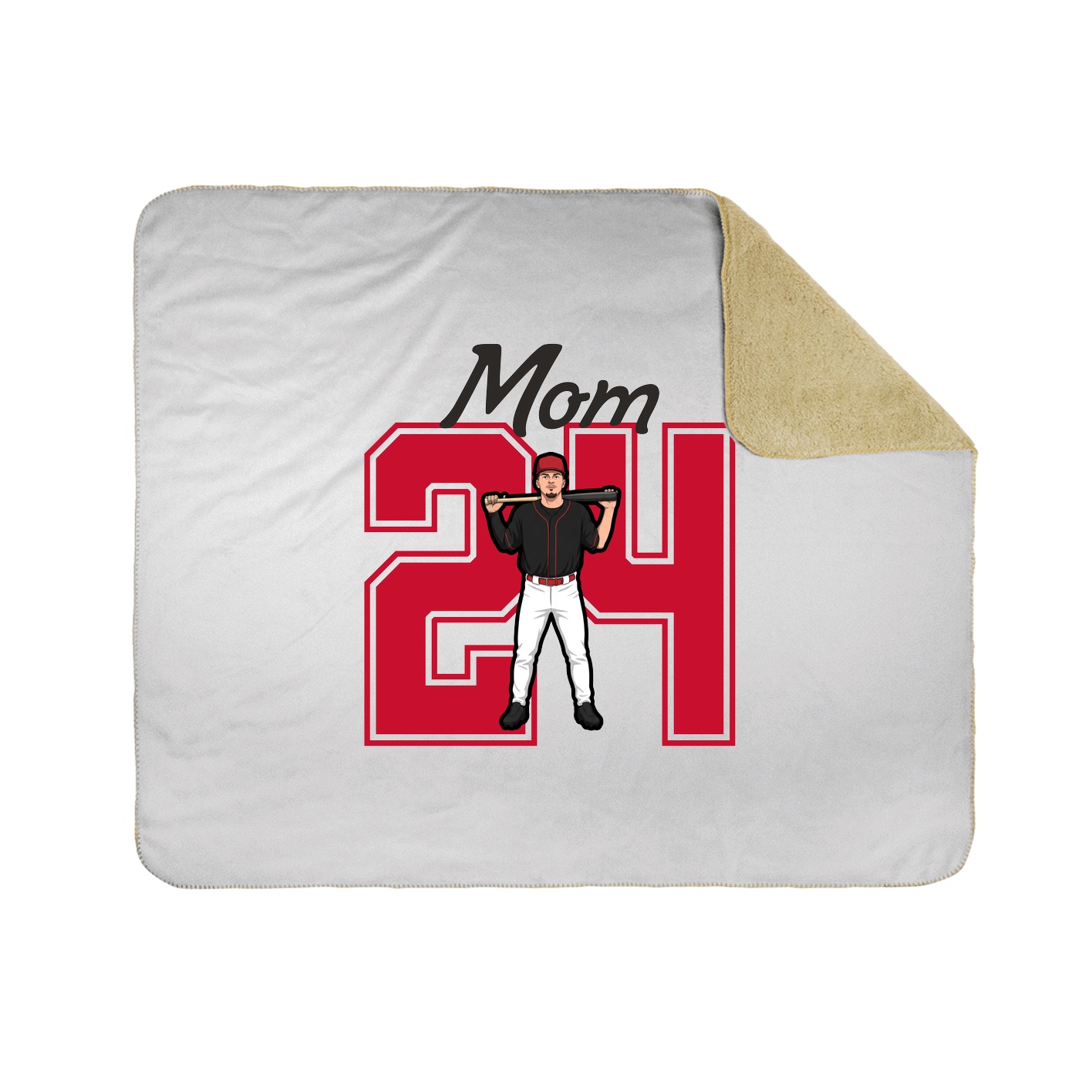 Throw Blanket — Mothers Day Shirsey in White