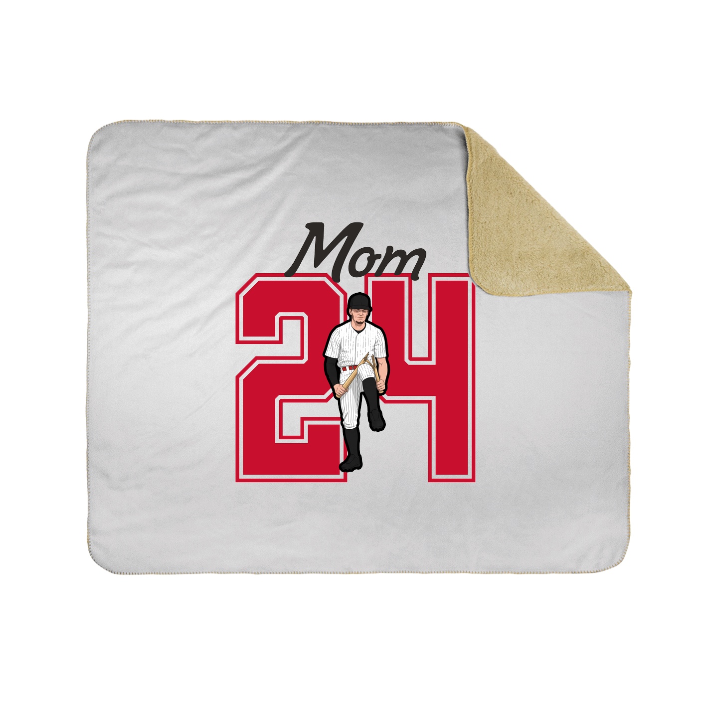 Throw Blanket — Mothers Day Shirsey in White