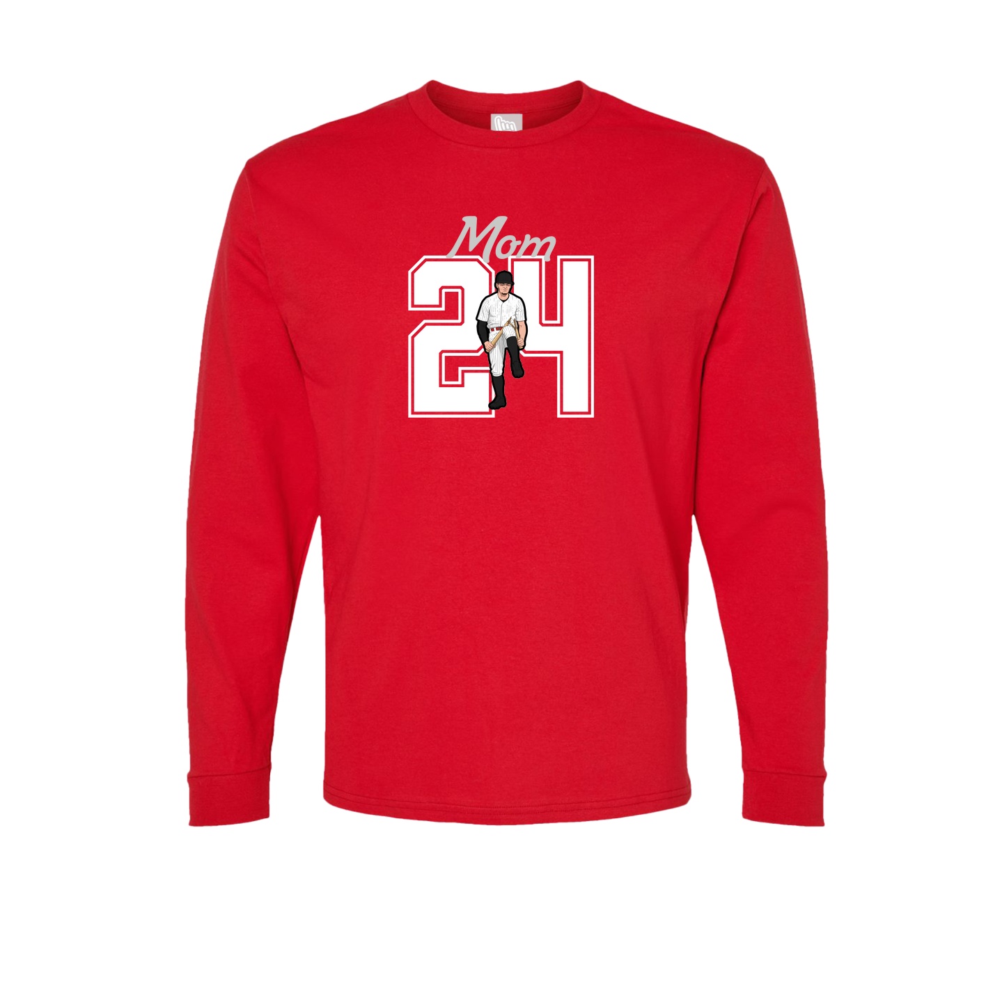 Long Sleeve Tee — Mothers Day Shirsey in Red