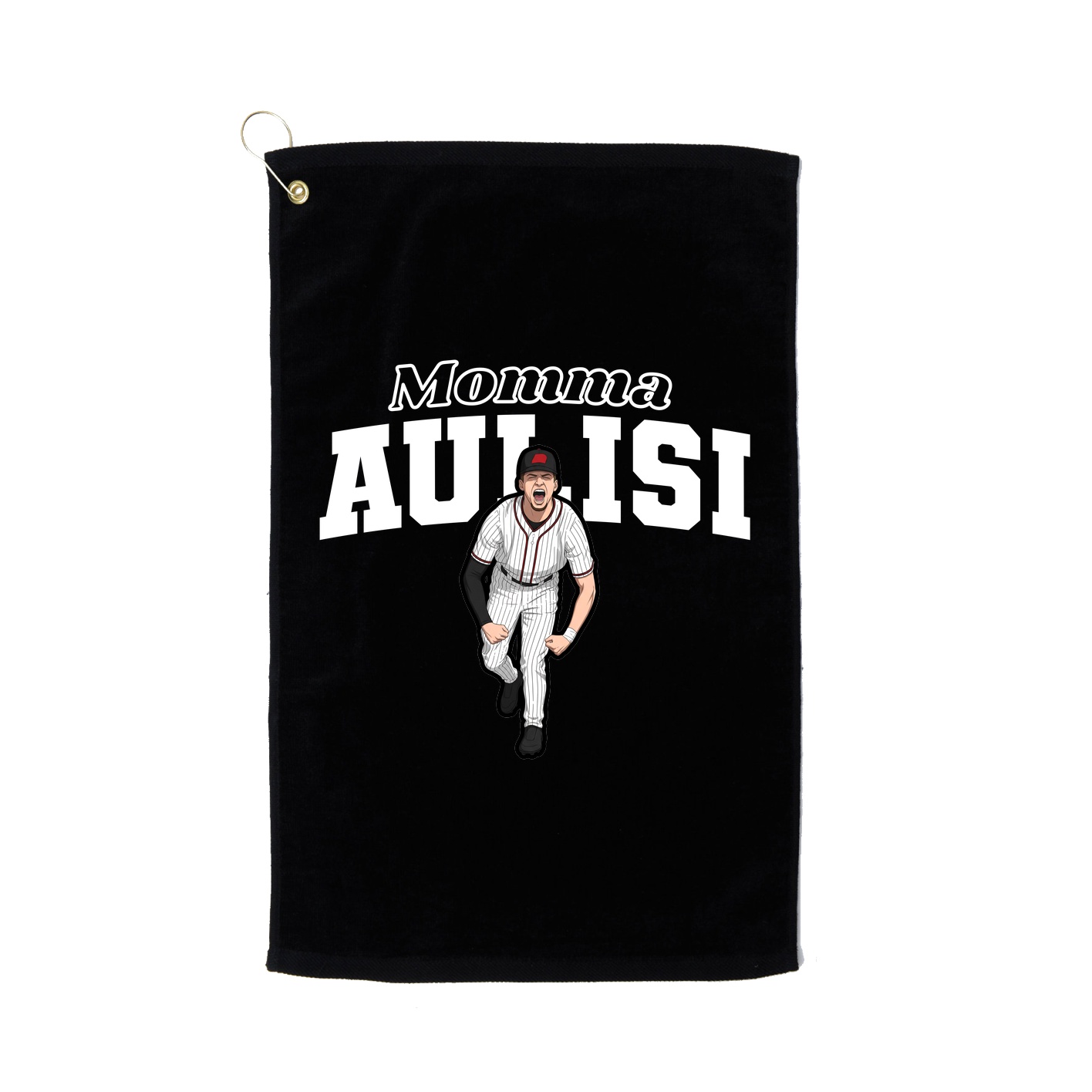 Golf Towel — Mothers Day Block in Black