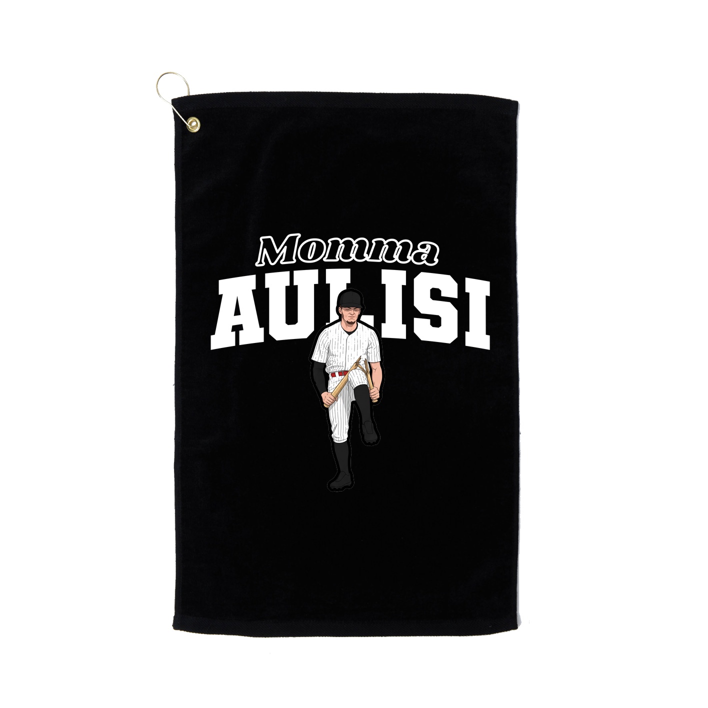 Golf Towel — Mothers Day Block in Black