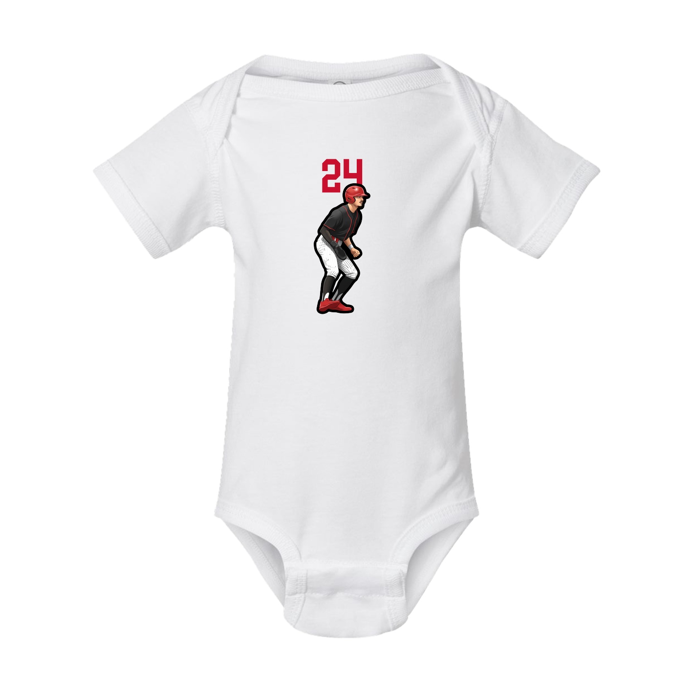 Baby Onesie — Number Top in White