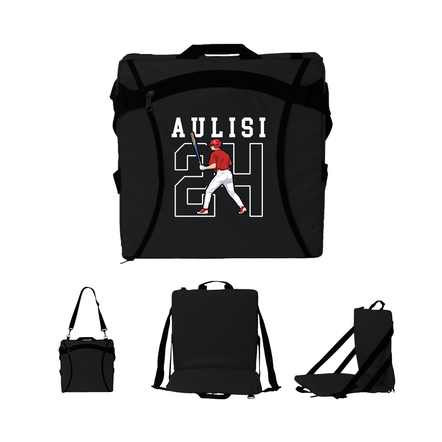 Folding Stadium Seat — Shirsey in Black