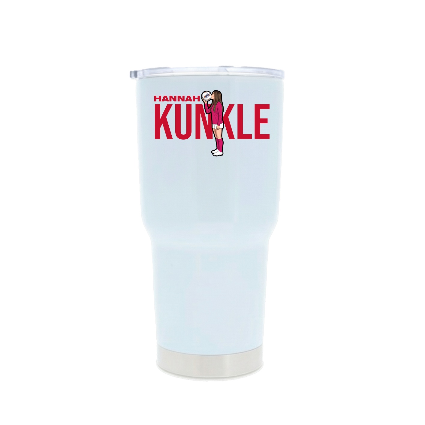 30oz Stainless Steel Tumbler — Player Name in White