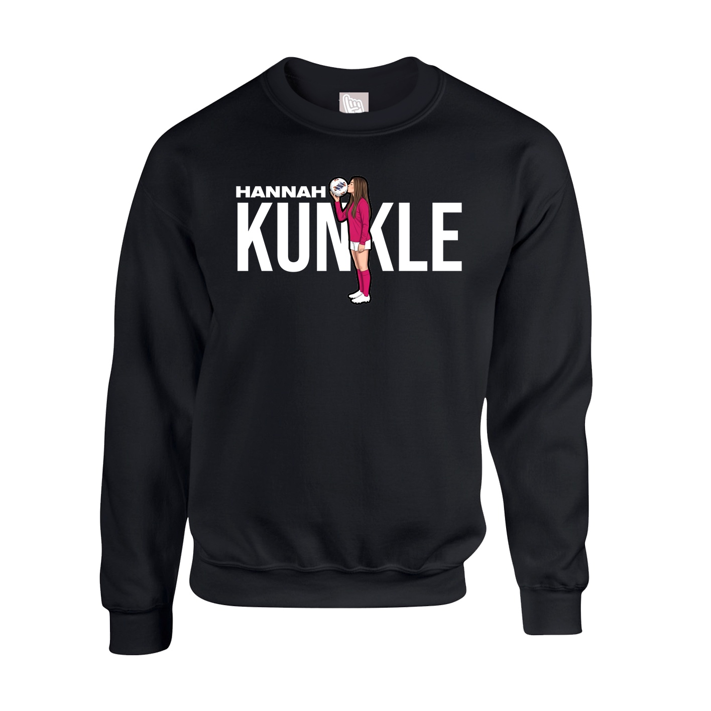 Fleece Crew — Player Name in Black