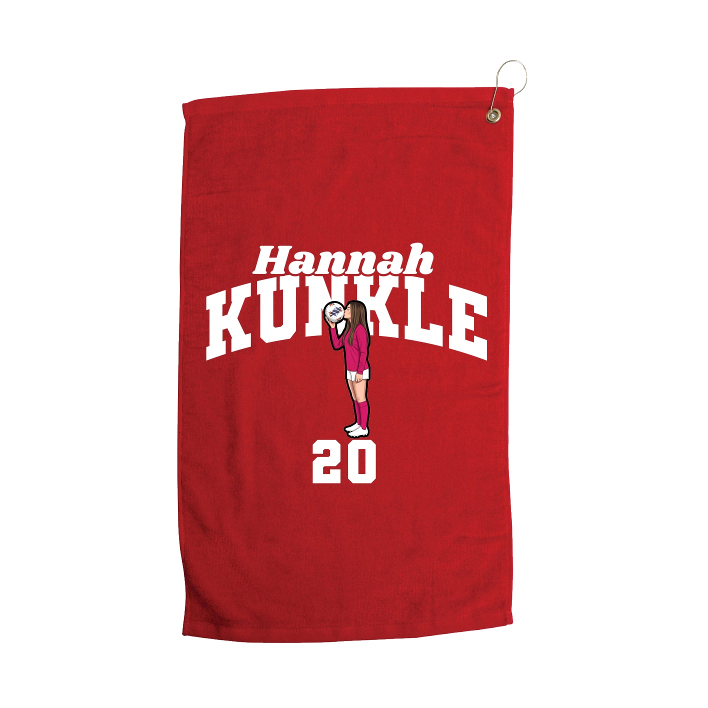 Golf Towel — Signature Arch in Red