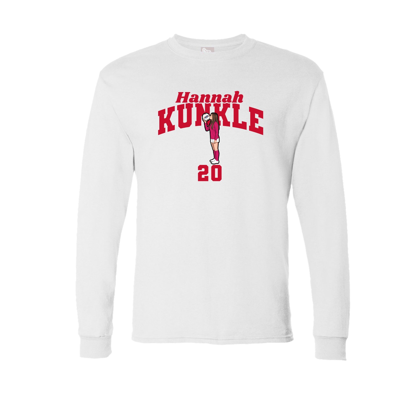 Long Sleeve Tee — Signature Arch in White