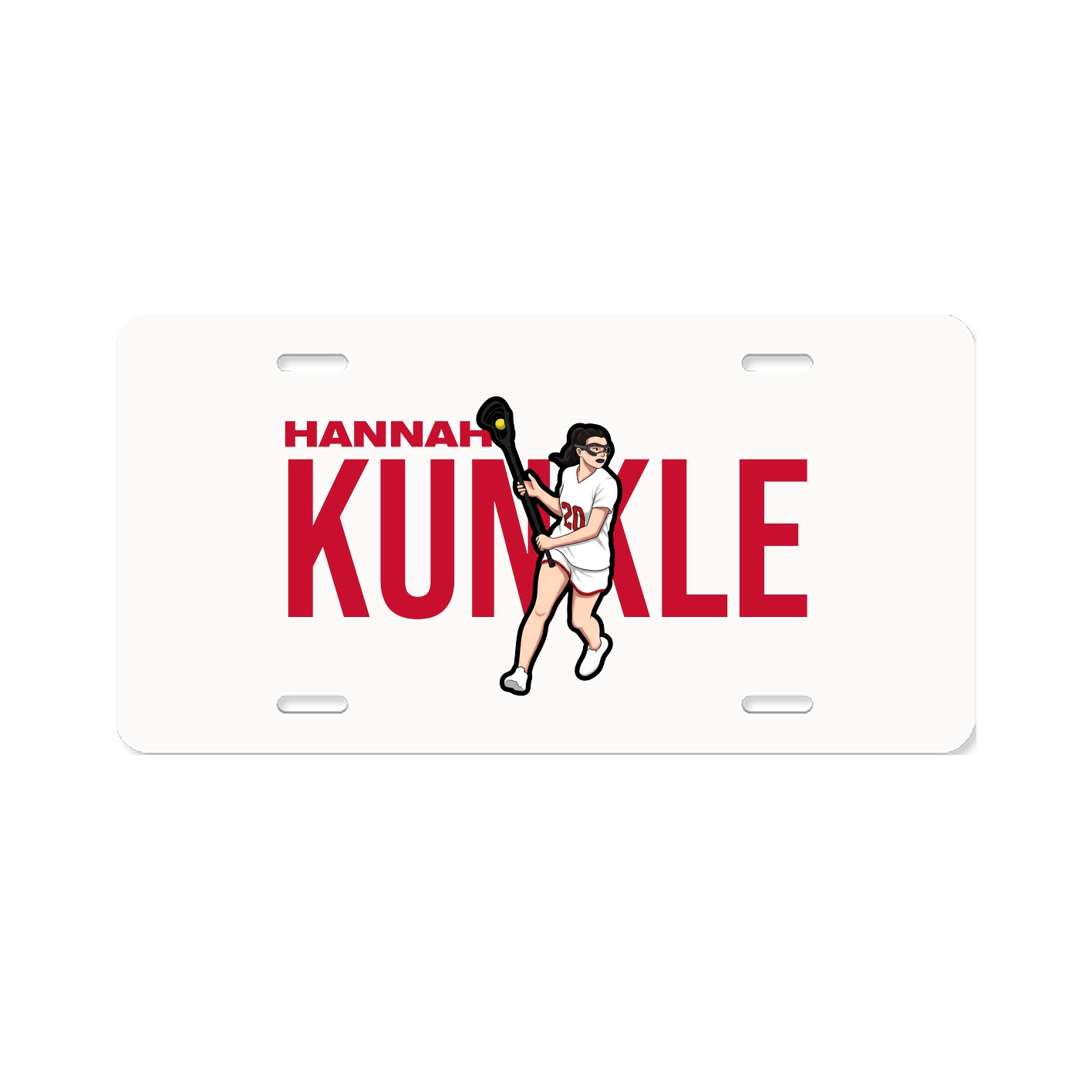 License Plate — Player Name in Classic