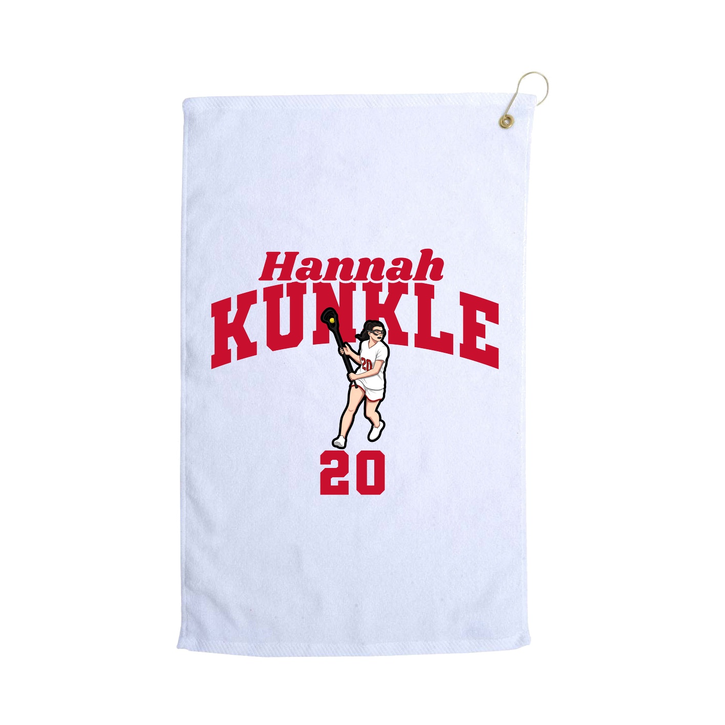 Golf Towel — Signature Arch in White