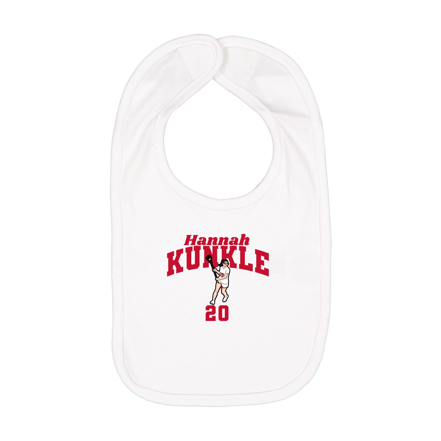 Infant Bib — Signature Arch in White