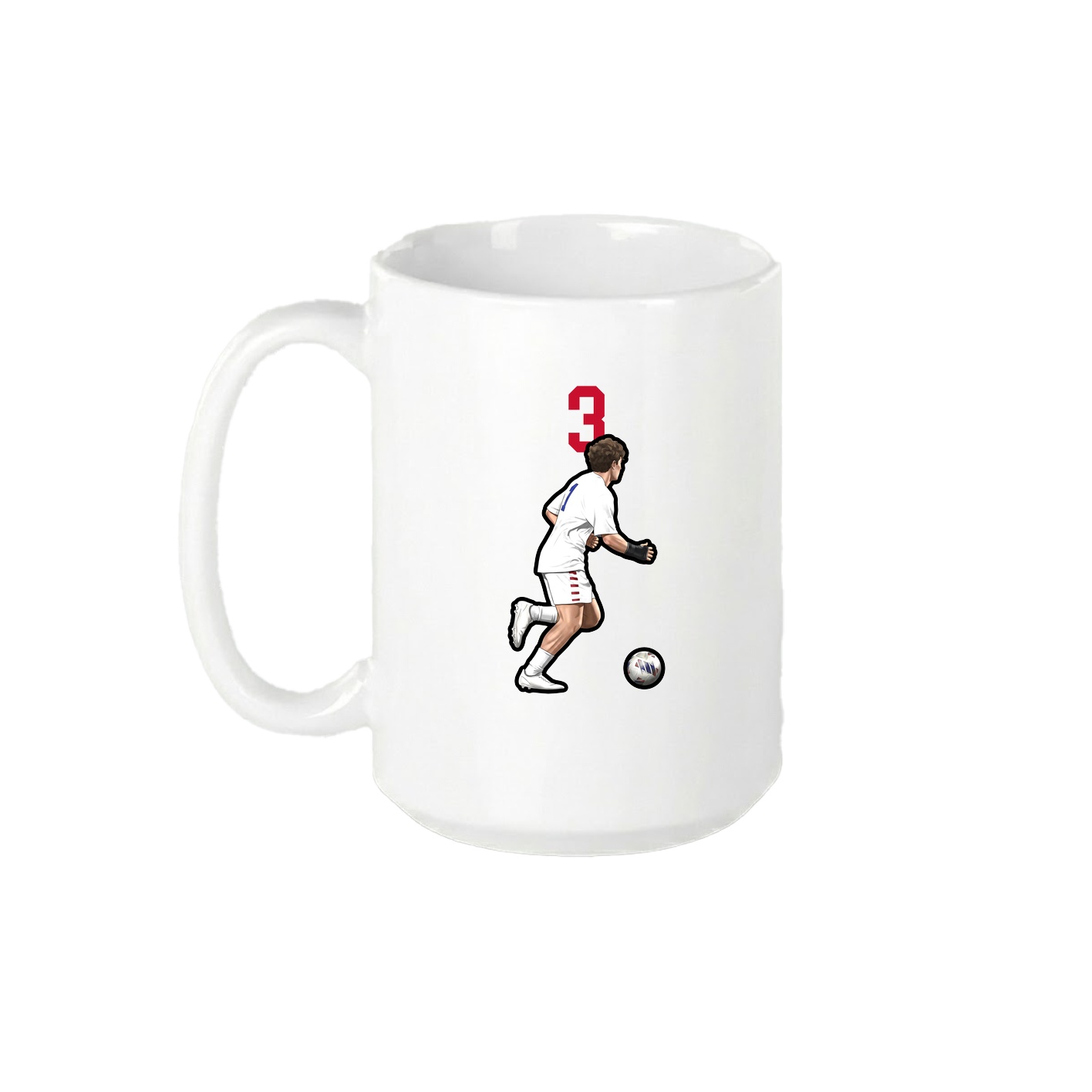 15oz Coffee Mug — Number Top in White