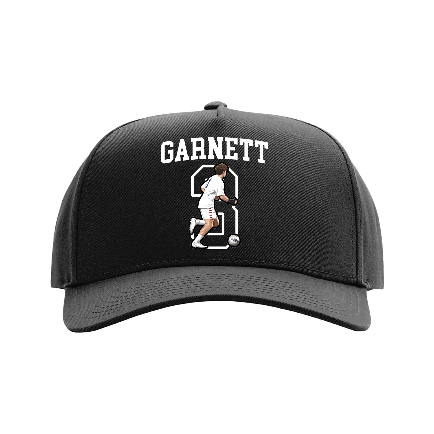 Full Fabric Five-Panel Champ Cap — Shirsey in Black