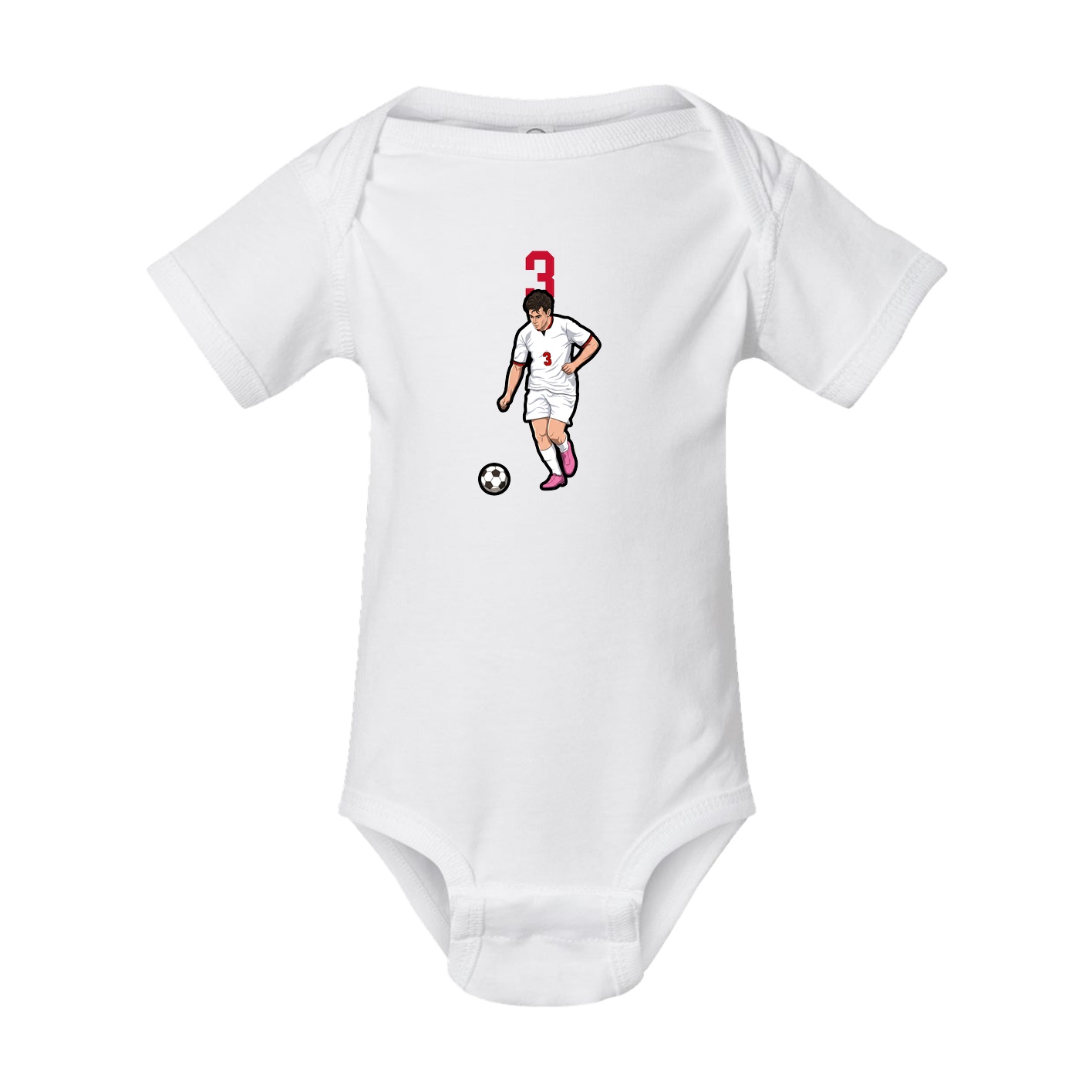 Baby Onesie — Number Top in White
