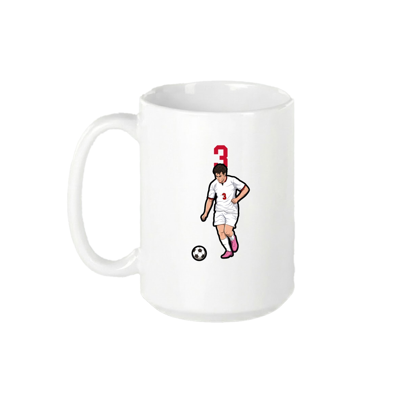 15oz Coffee Mug — Number Top in White