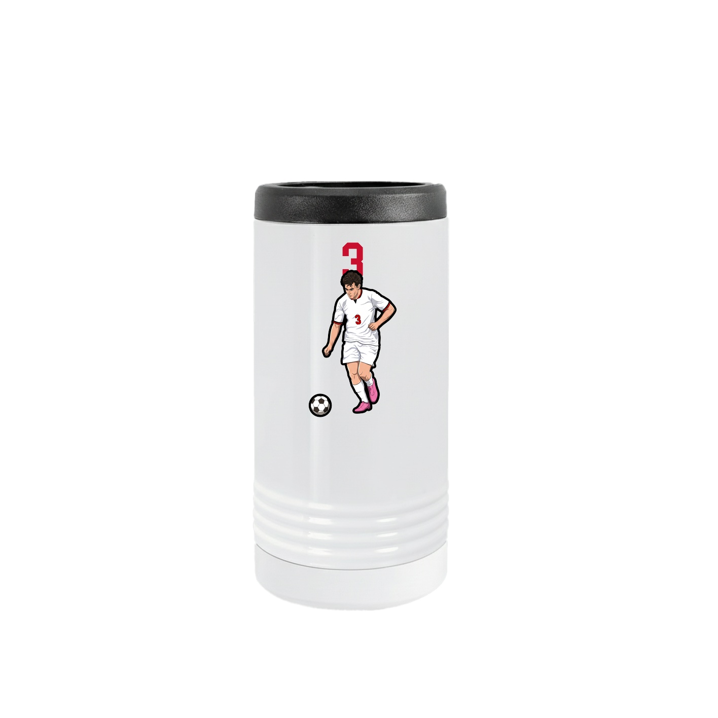 Slim Beverage Holder — Number Top in White
