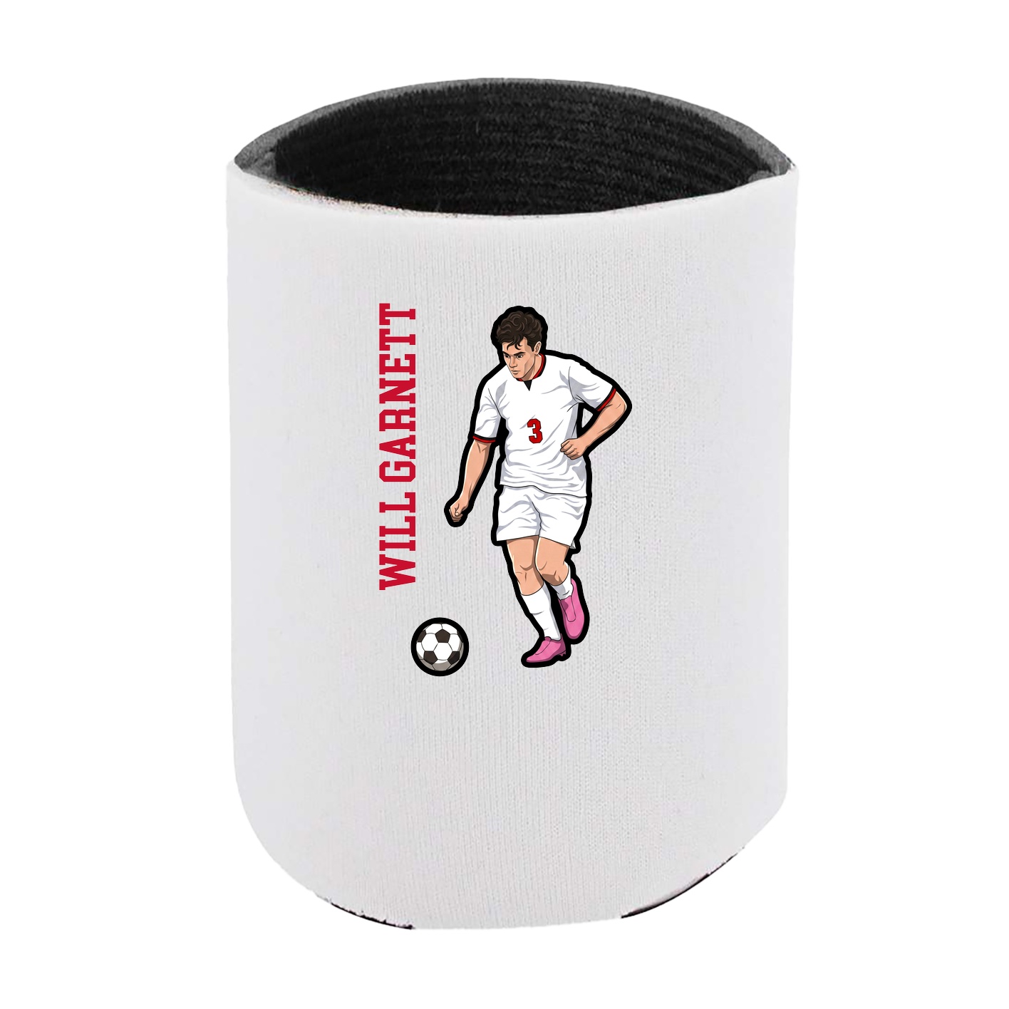 Can Holder — Name Vertical in White