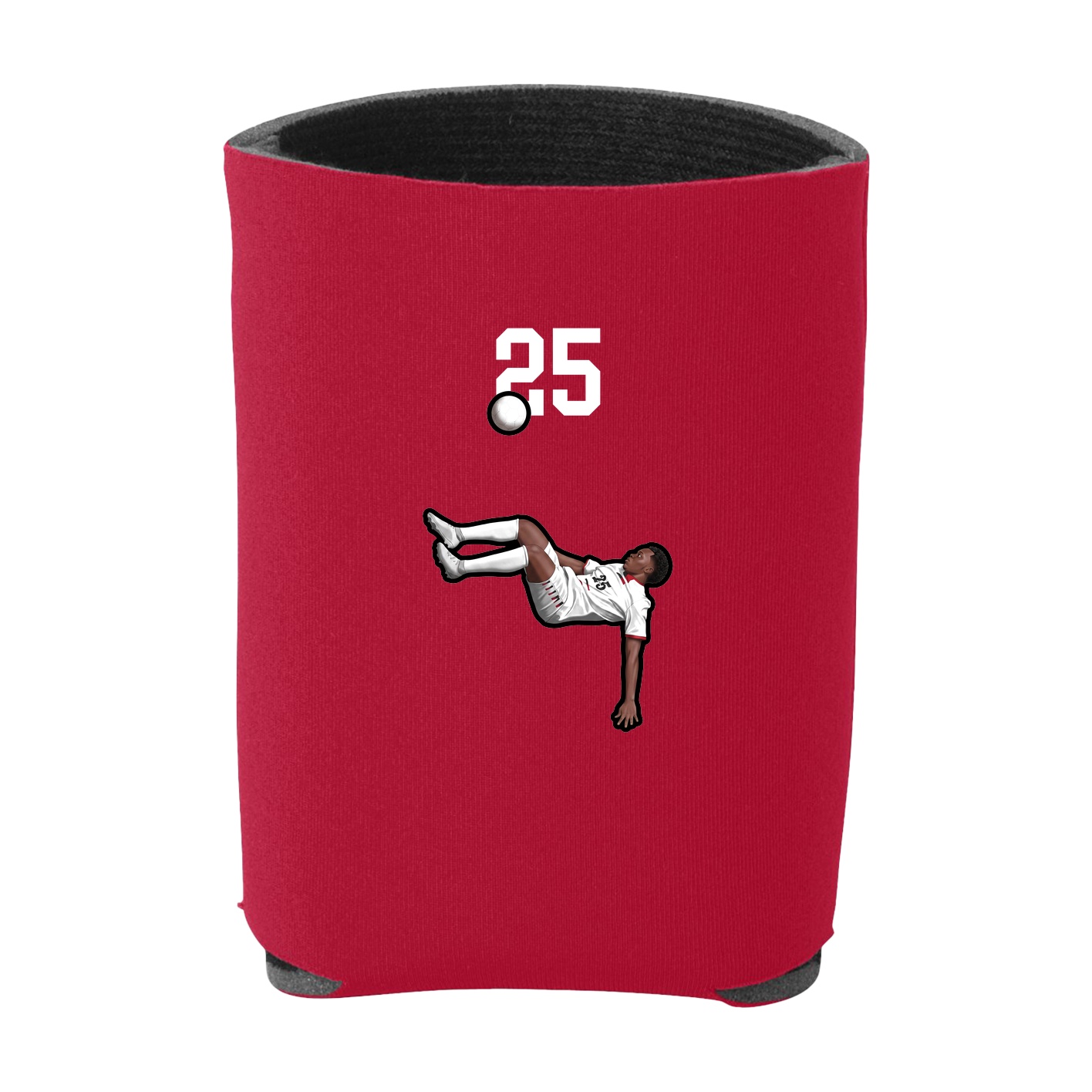 Can Holder — Number Top in Red