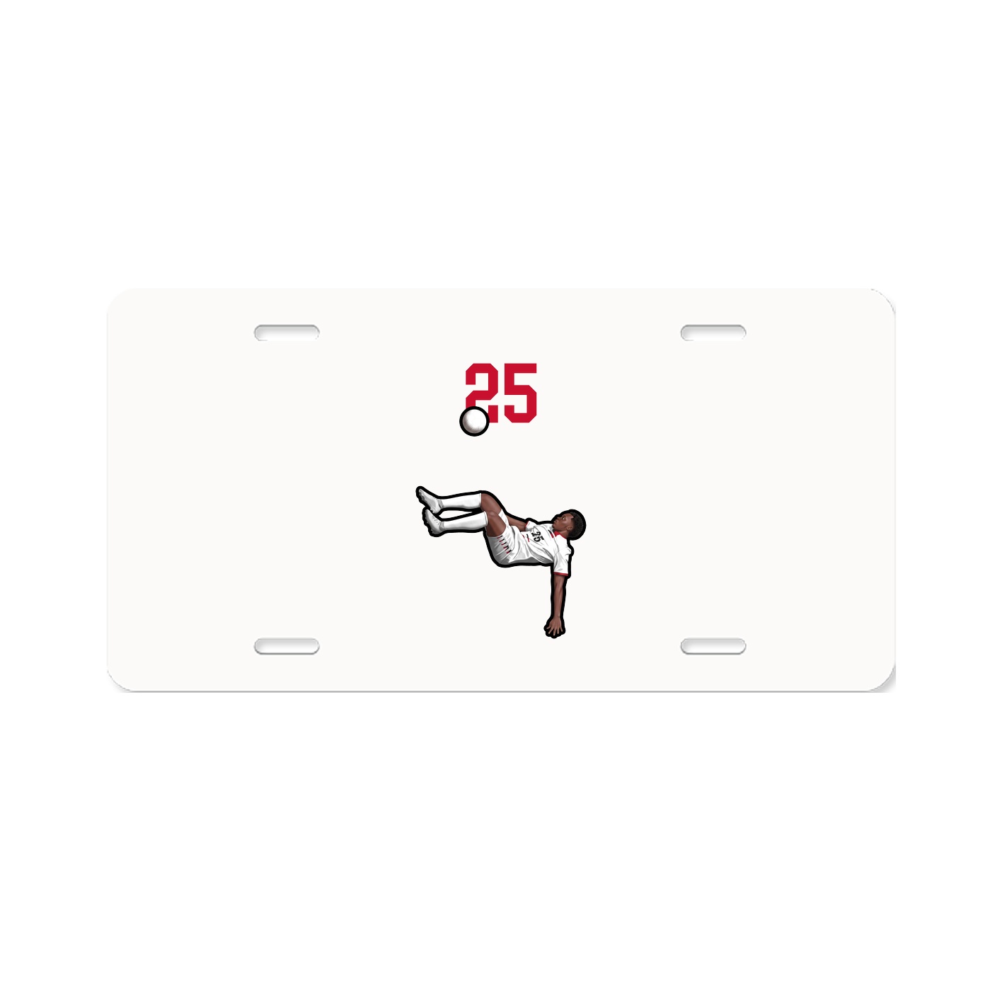 License Plate — Number Top in Classic