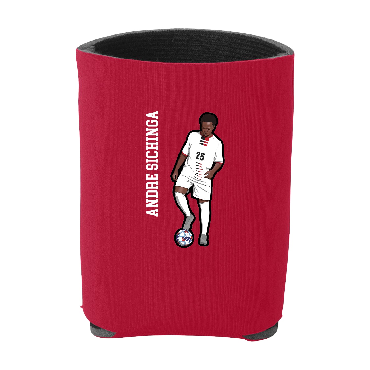 Can Holder — Name Vertical in Red