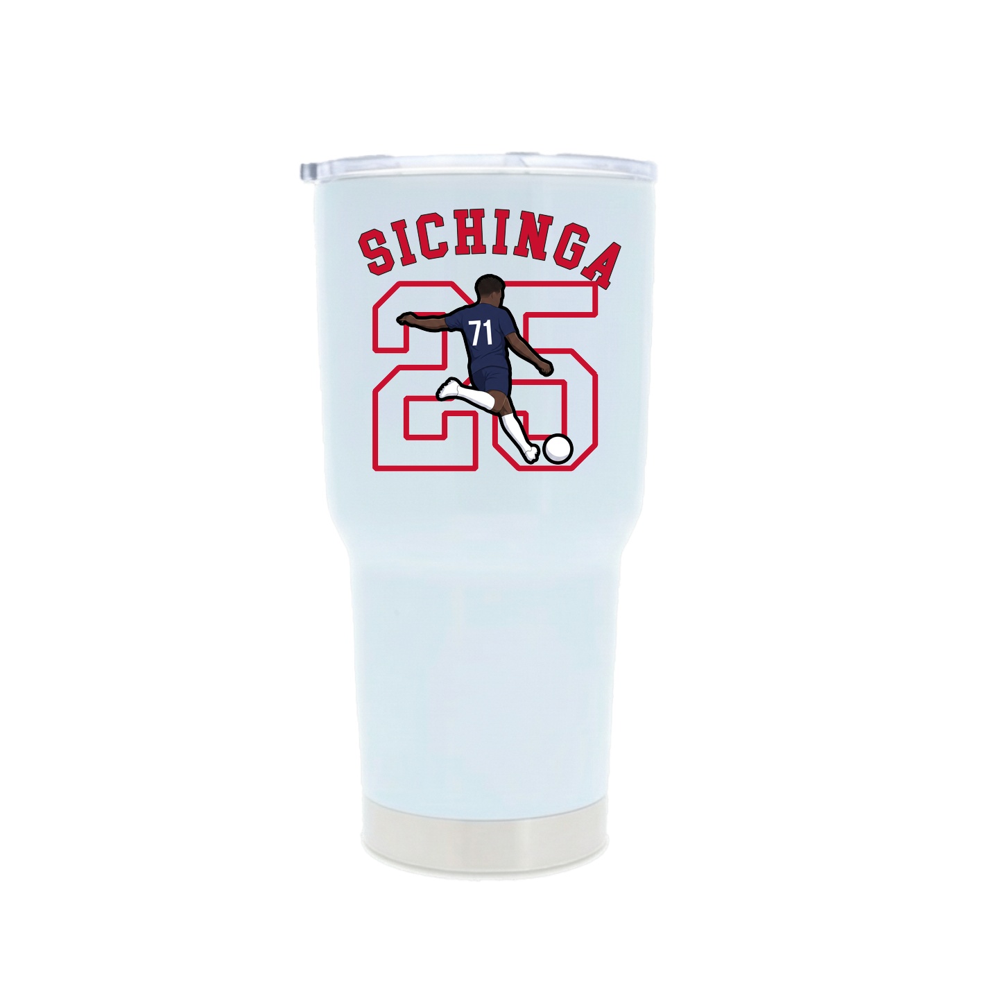 30oz Stainless Steel Tumbler — Shirsey Arch in White