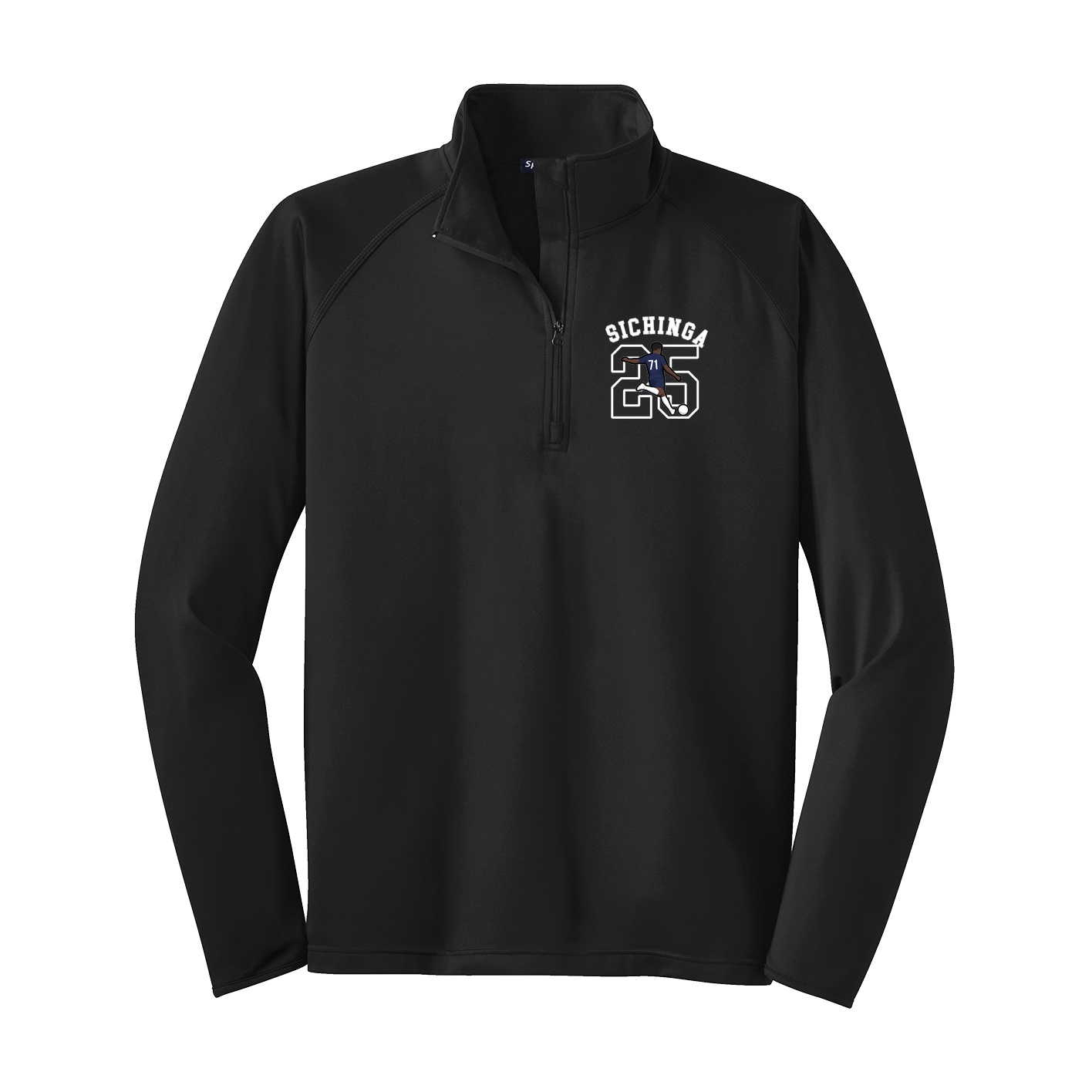 Q-Zip Pullover — Shirsey Arch in Black