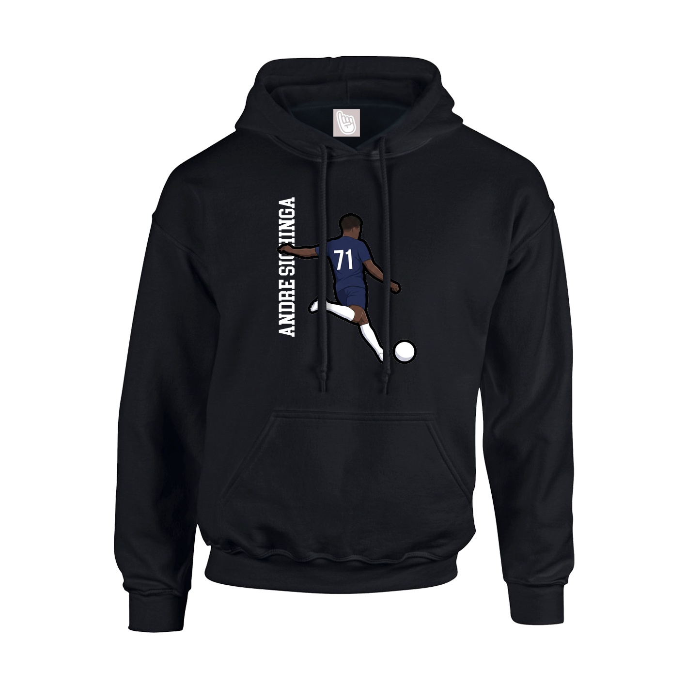 Hoodie — Name Vertical in Black