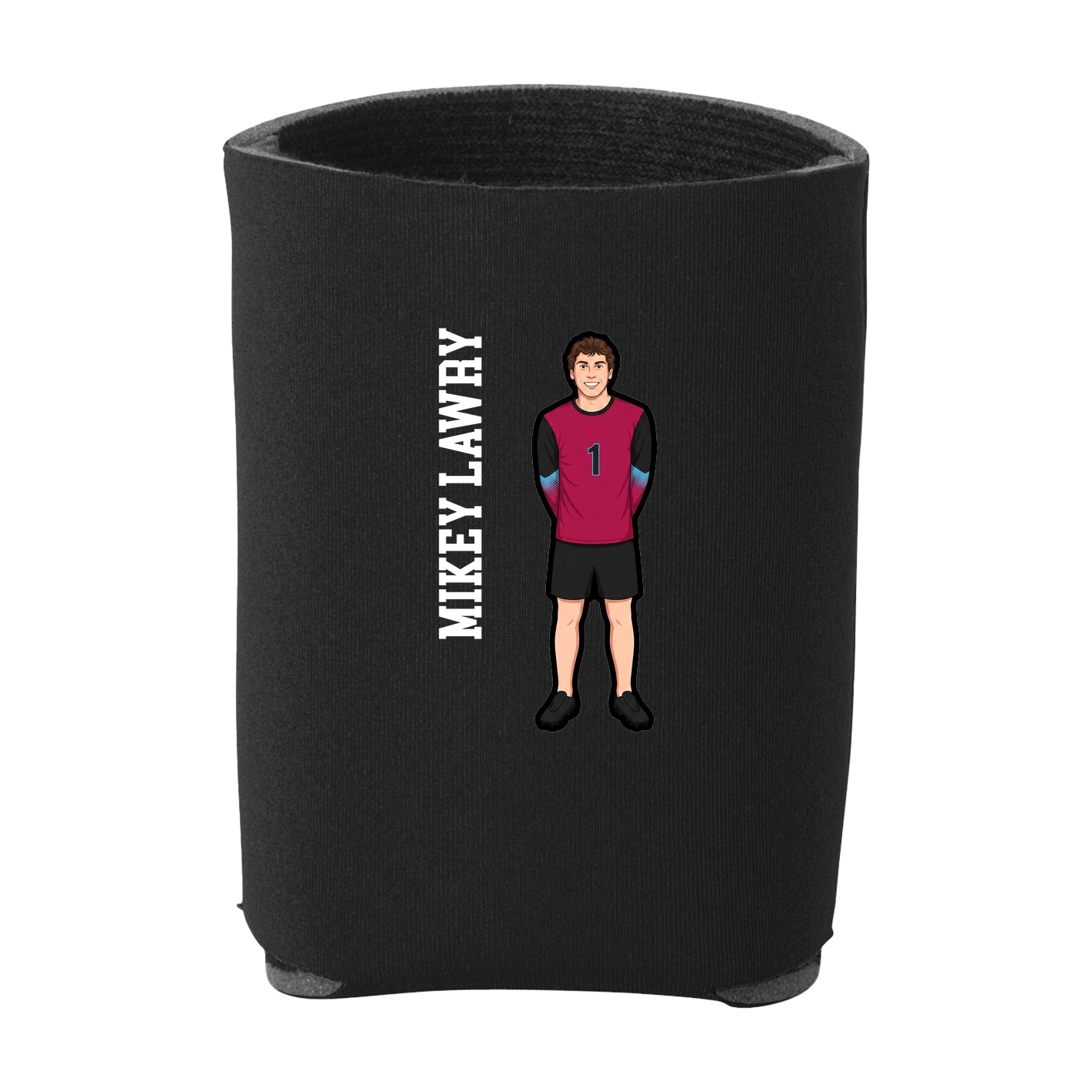 Can Holder — Name Vertical in Black