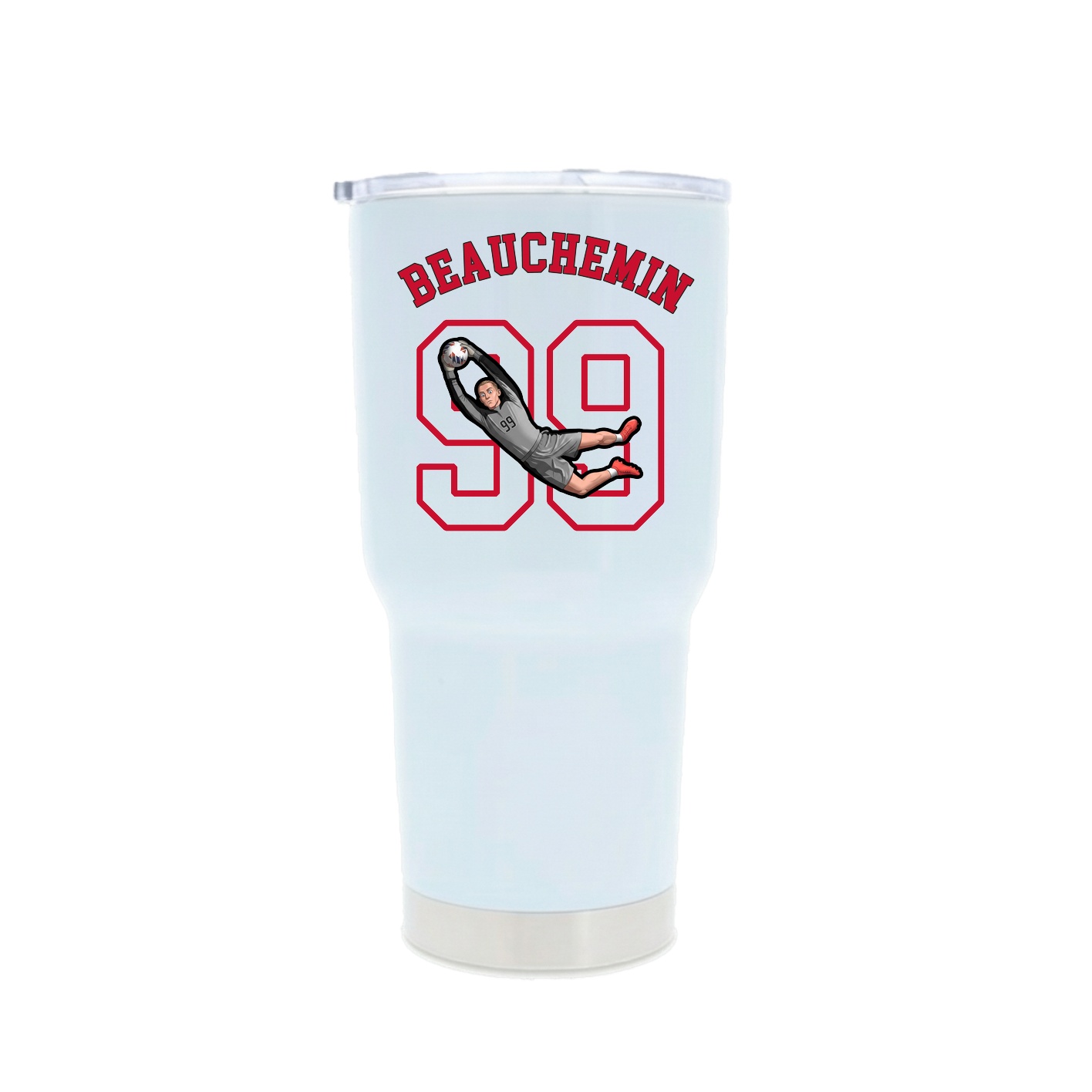 30oz Stainless Steel Tumbler — Shirsey Arch in White