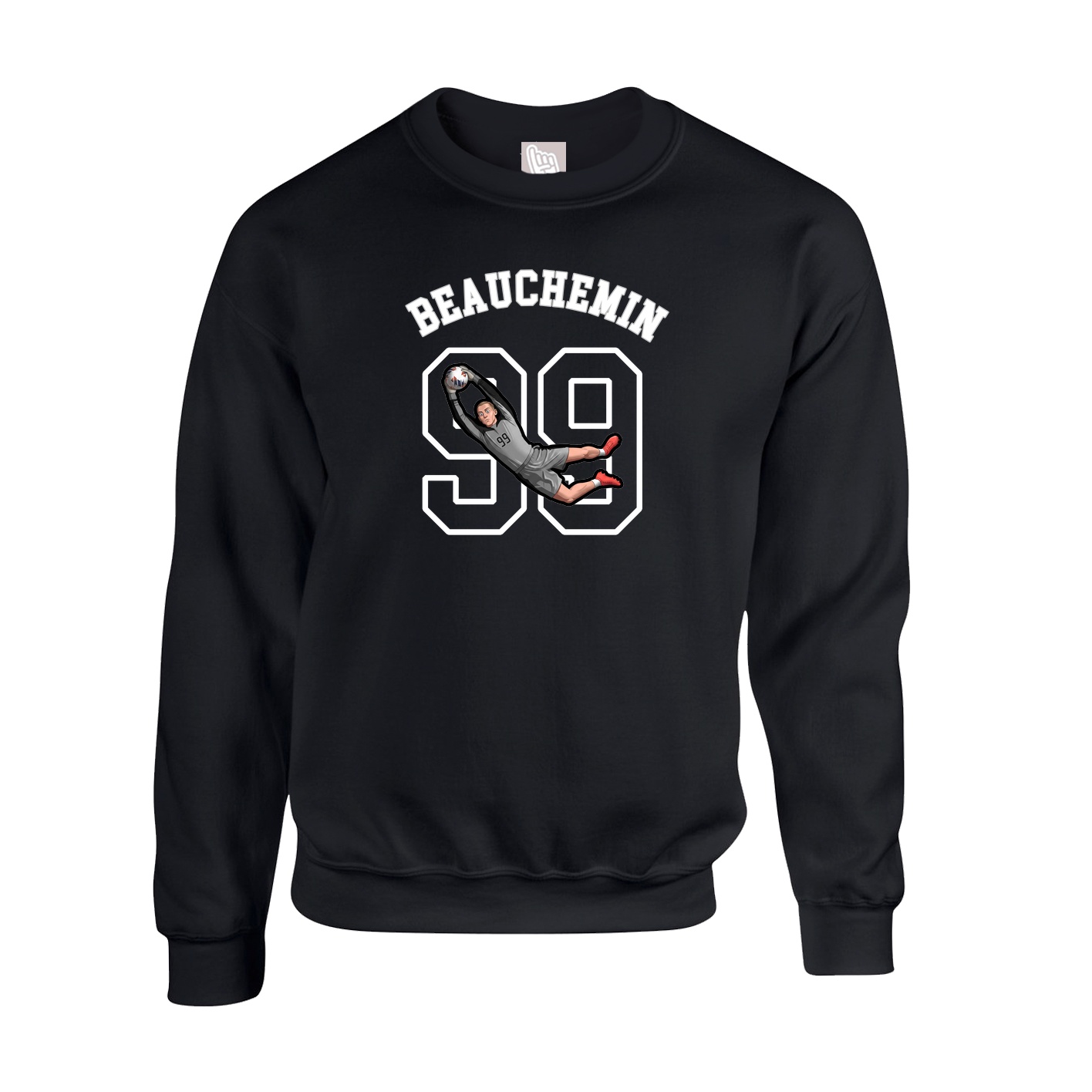 Fleece Crew — Shirsey Arch in Black