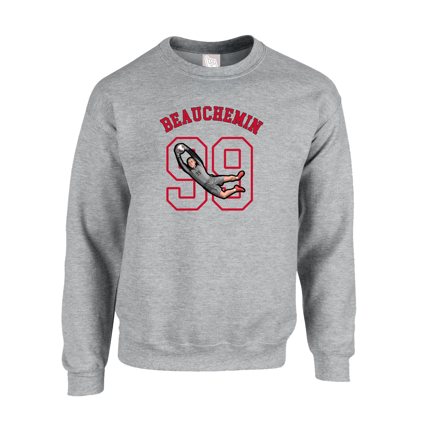 Fleece Crew — Shirsey Arch in Grey