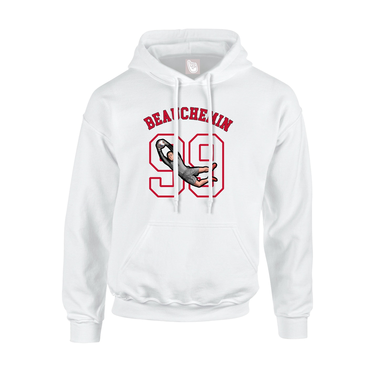 Youth Hoodie — Shirsey Arch in White
