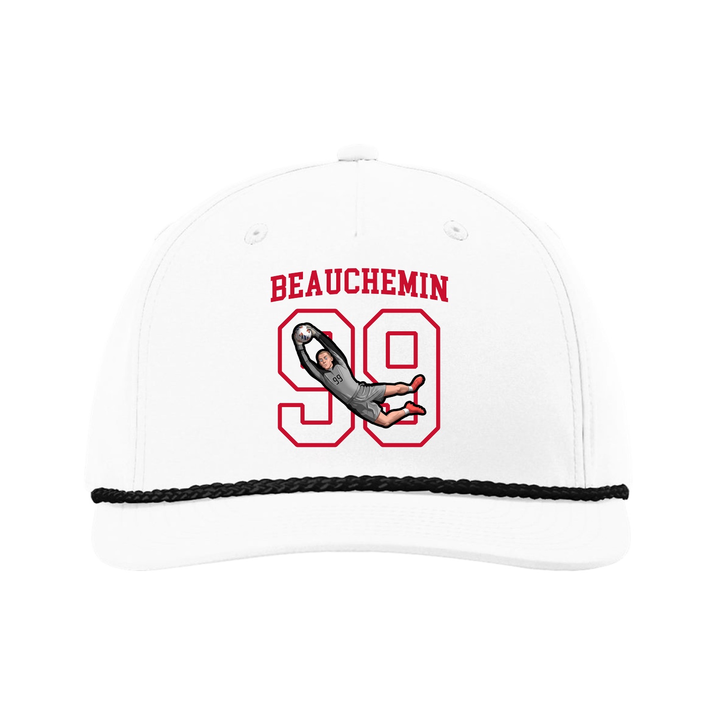 Five-Panel Classic Rope Cap — Shirsey in White