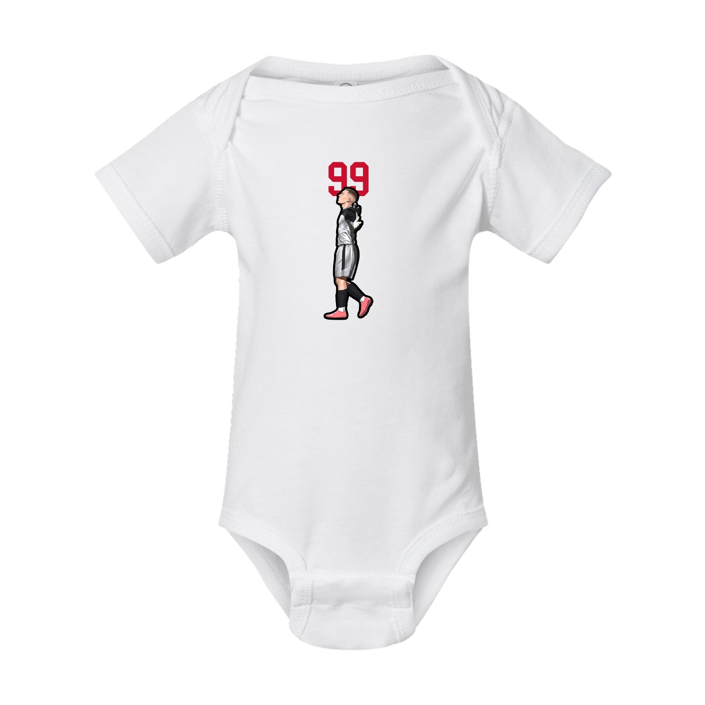 Baby Onesie — Number Top in White