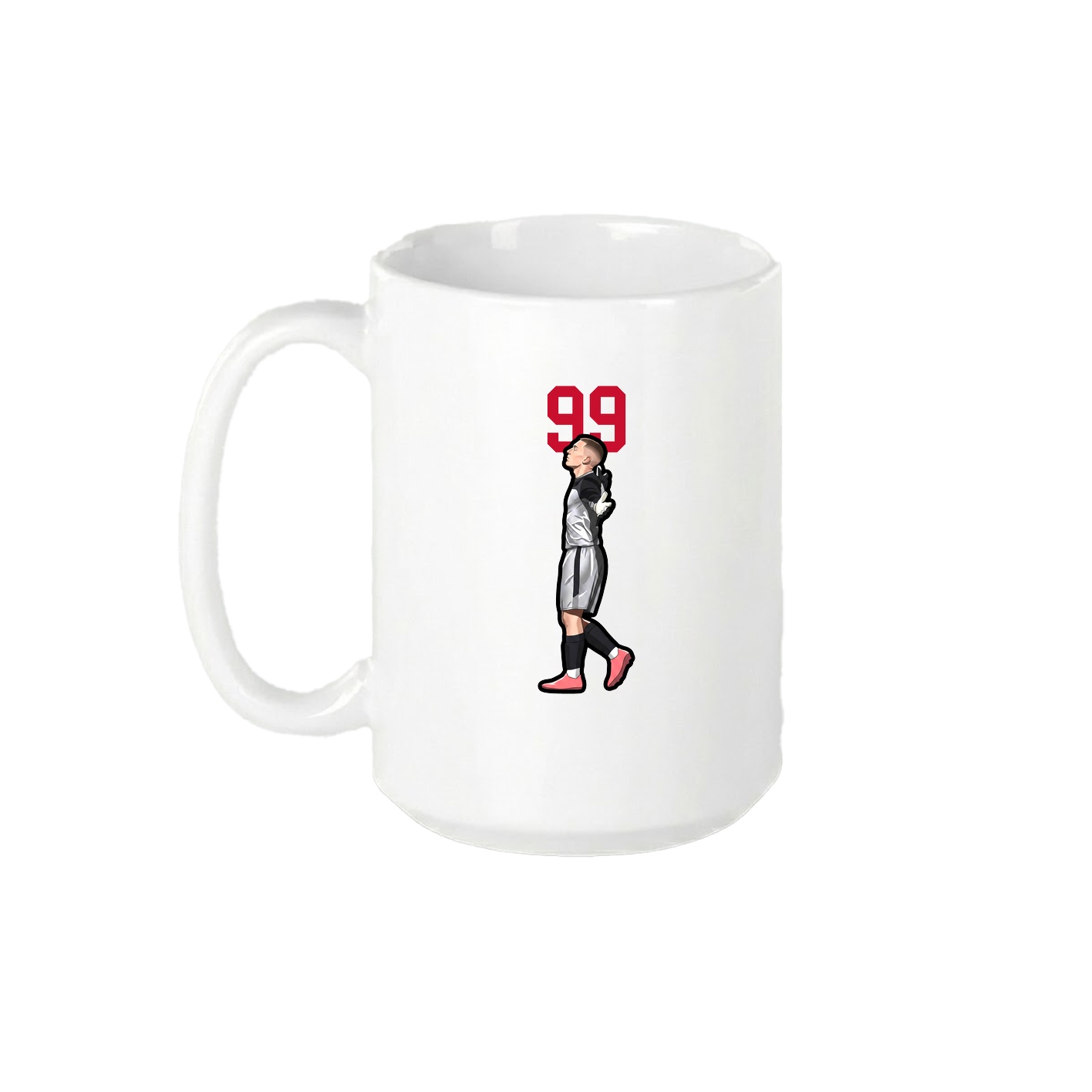 15oz Coffee Mug — Number Top in White