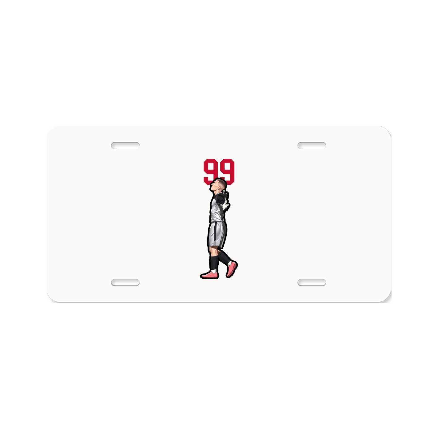 License Plate — Number Top in Classic