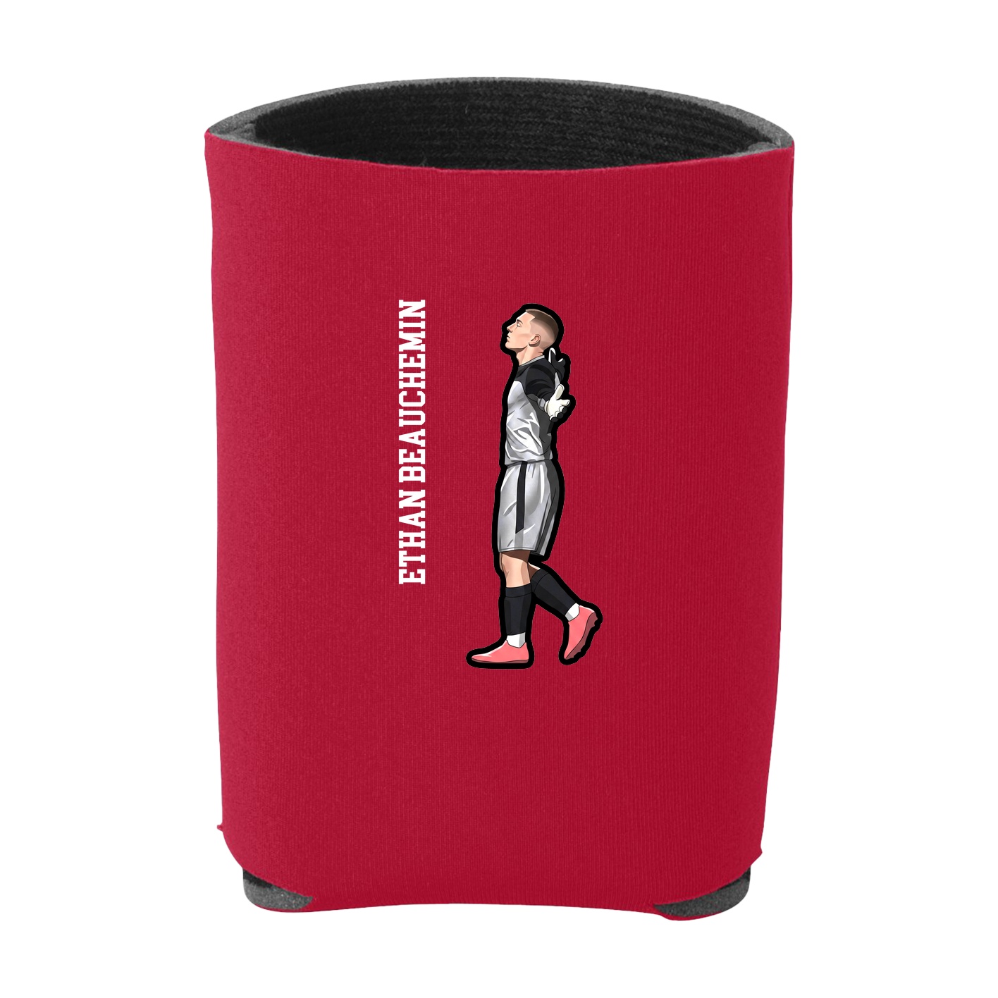 Can Holder — Name Vertical in Red