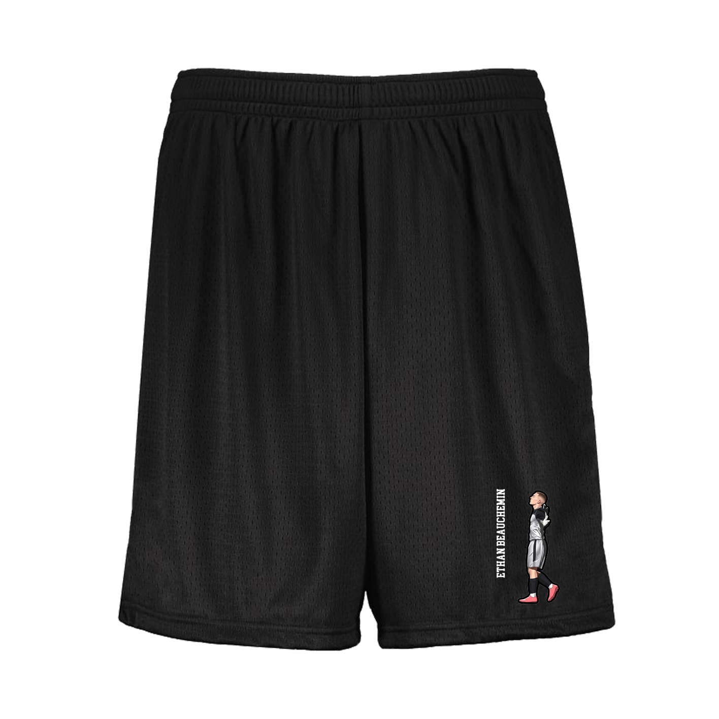 Shorts — Name Vertical in Black