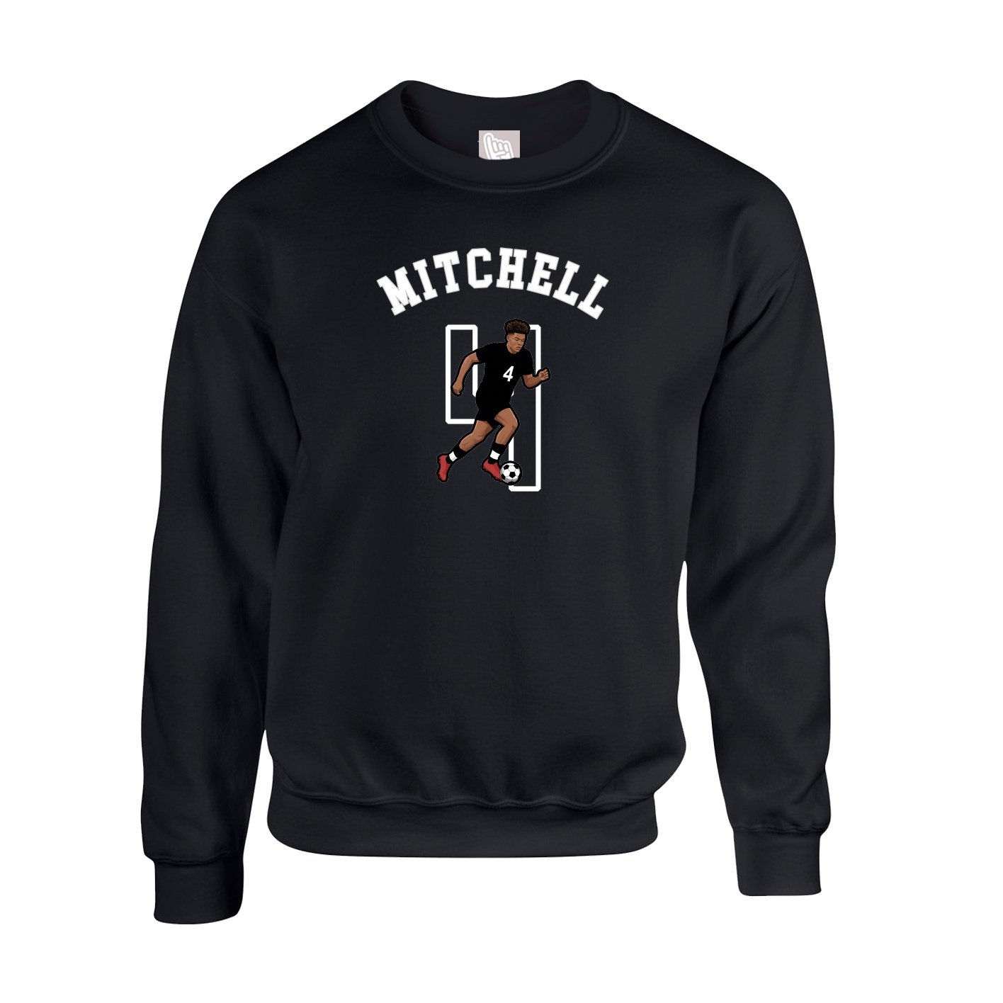Fleece Crew — Shirsey Arch in Black
