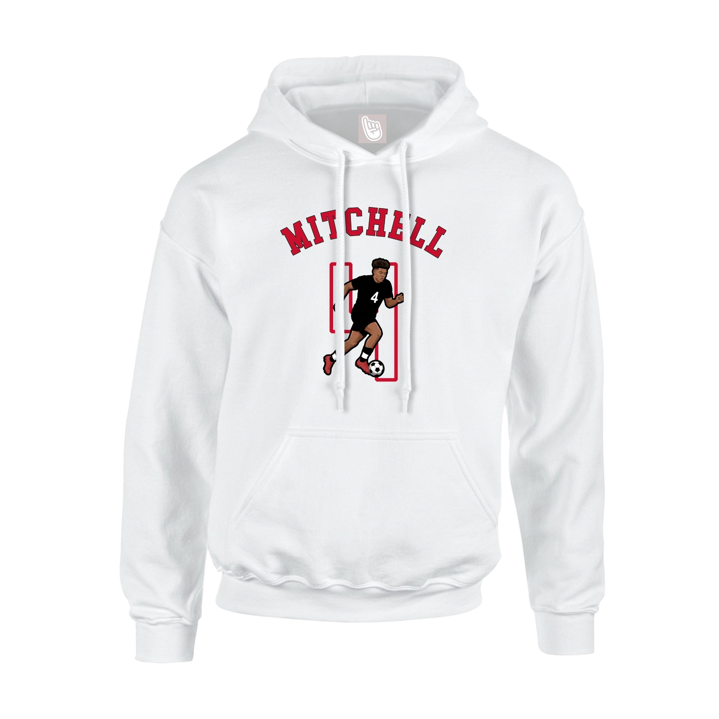 Youth Hoodie — Shirsey Arch in White