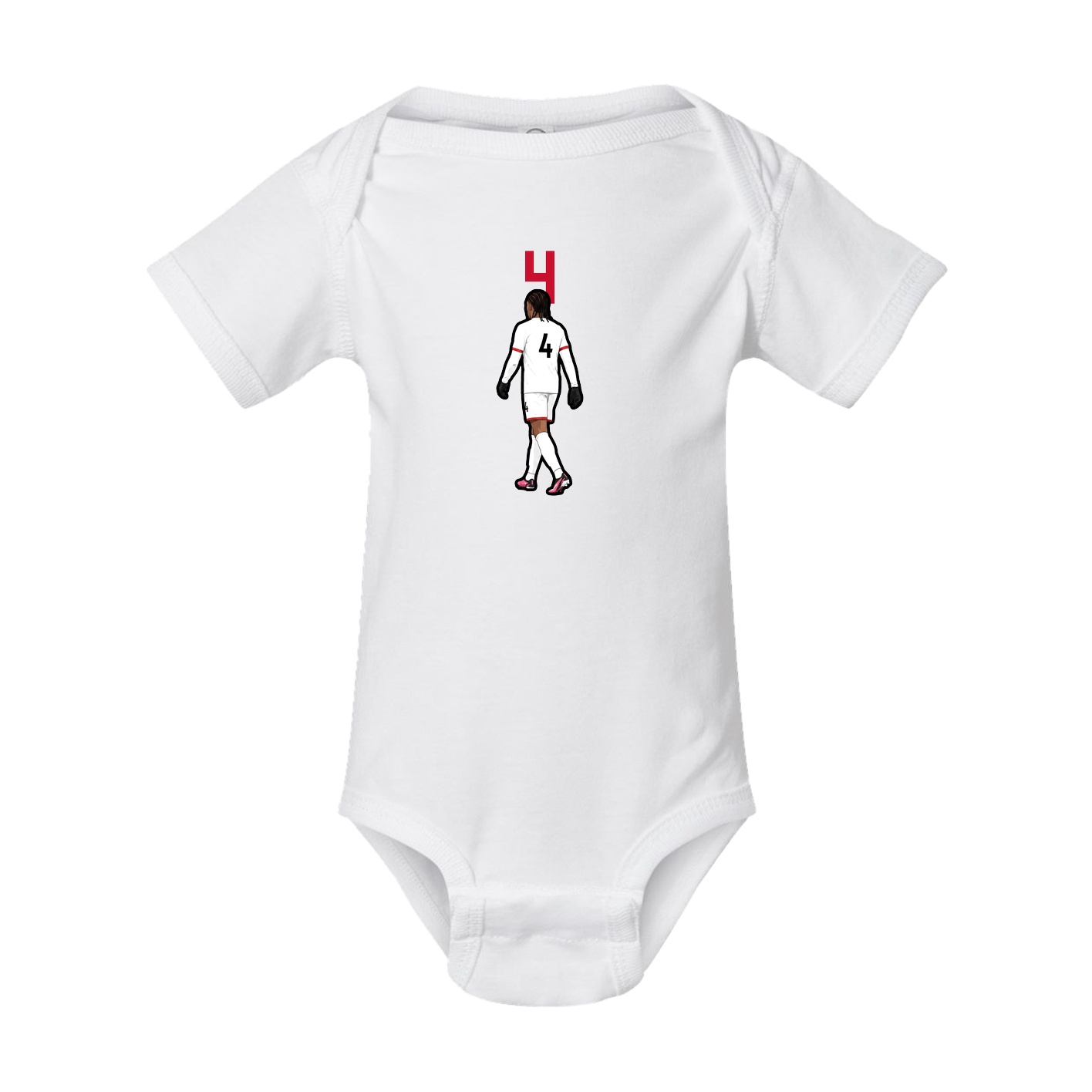 Baby Onesie — Number Top in White