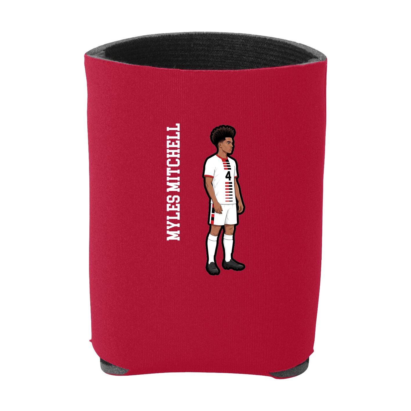 Can Holder — Name Vertical in Red