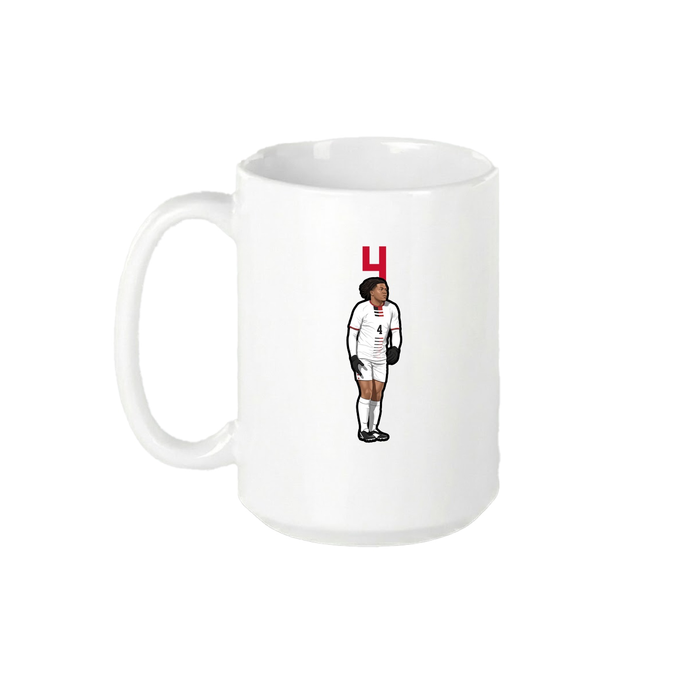 15oz Coffee Mug — Number Top in White