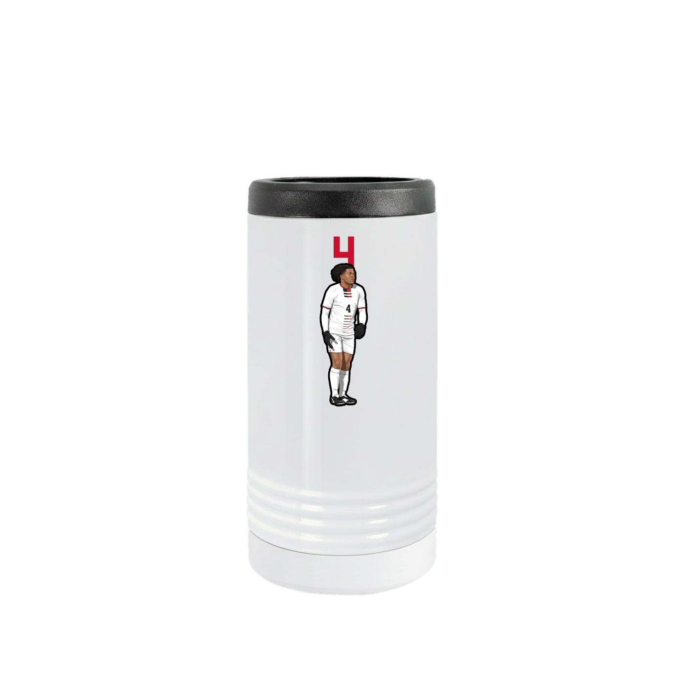 Slim Beverage Holder — Number Top in White
